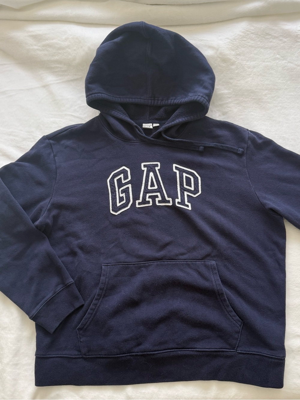 GAP Navy Hoodie with White Logo